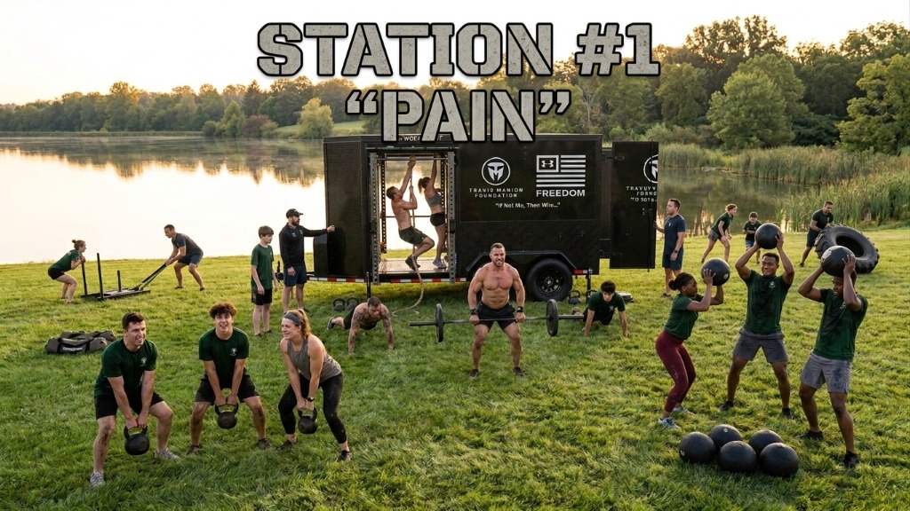 Station 1 Pain BeaverFit Mobile Rig at Queenslake